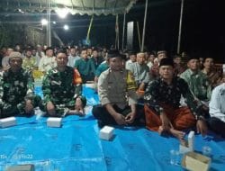 Babinsa Koramil 0801/Pringkuku Hadiri Pengajian Tasyakuran Dan Doa Bersama