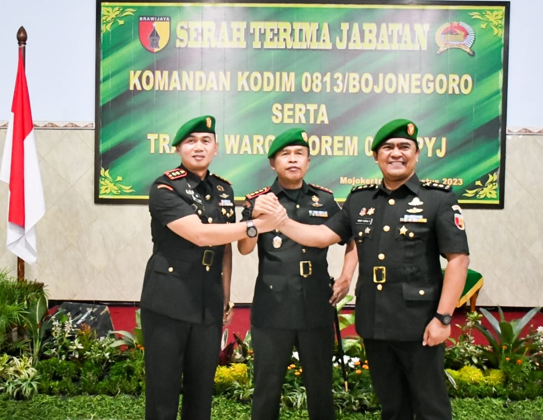 Komandan Komando Distrik Militer 0813 Bojonegoro Resmi Berganti ...