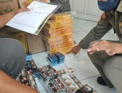 Operasi Gabungan Gempur Rokok Ilegal Satpol PP Kabupaten Jombang Sasar 2 Kecamatan