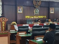 DPRD Trenggalek Gelar Rapat Mendengar Paparan Bupati Atas KUA-PPAS Perubahan 2023