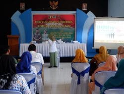 Kodim 0801/Pacitan Beri Penyuluhan Stunting di Kecamatan Arjosari.