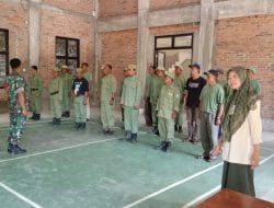 Penguatan Dan Peningkatan Kapasitas Pengamanan, Babinsa Koramil 0801/12 Pringkuku Bekali Satlinmas