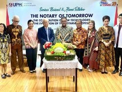Ketum INI Terpilih Tri Firdaus Hadiri Undangan Dies Natalis Kenotariatan UPH