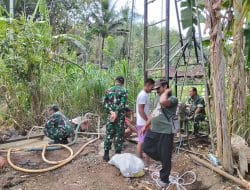 Program TNI Manunggal Air, Kodim 0801/Pacitan Selesaikan Pengeboran Sumur