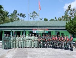 Kunjungi Koramil Jajaran, Dandim 0801/Pacitan Tekankan Jaga Keharmonisan Dalam Rumah Tangga