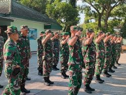 Tingkatkan Kedisiplinan Prajurit, Kodim 0801/Pacitan Protapkan Latihan PBB Dan Defile