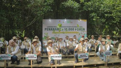 Kolaborasi LindungiHutan dan SKK Migas, Tanam 10.000 Pohon Mangrove dari Komitmen Penanaman 2 Juta Pohon