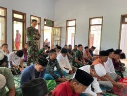 HARMONI SATGAS TMMD 118 DENGAN WARGA SAAT BERIBADAH