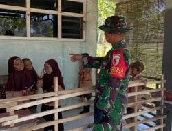 SENYUM ANAK – ANAK UNTUK SATGAS TMMD 118 KODIM 0818