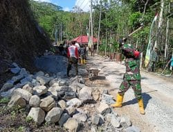 Pembangunan Penahan Tanah Mulai Dikerjakan di Pra TMMD