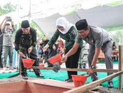 Dongkrak Ekonomi, Bupati Blitar Letakkan Batu Pertama Pembangunan Pasar Grosir Ponggok