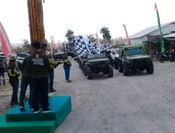 Danrem 081/DSJ Berangkatkan Family Offroad HUT Ke-78 TNI di Nganjuk