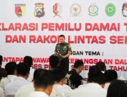 Wujudkan Pesta Demokrasi yang Aman dan Berintegritas, Kodim Bojonegoro gelar Deklarasi Pemilu Damai