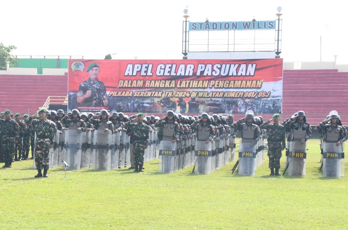 Personel Gabungan Ikuti Latihan Pengamanan Pilkada Serentak