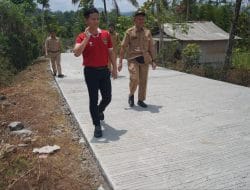 Bupati Trenggalek Tinjau Pembangunan Jalan Simpang Lima Pule