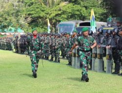 Upacara HUT ke-3 Brigif 26/GP dan Yonif 763/SBA