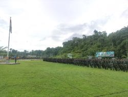 Letkol Inf Imam Purwoko Memimpin Apel Gelar Kesiapan Pengamanan Pemilu