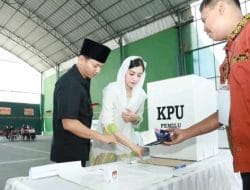 TPS 4 Surodakan Jadi Lokasi Bupati Trenggalek Salurkan Hak Suara