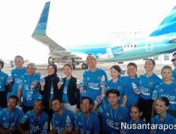 Dukung Sport Tourism, Garuda Indonesia Persembahkan Pesawat Livery Pocari Sweat