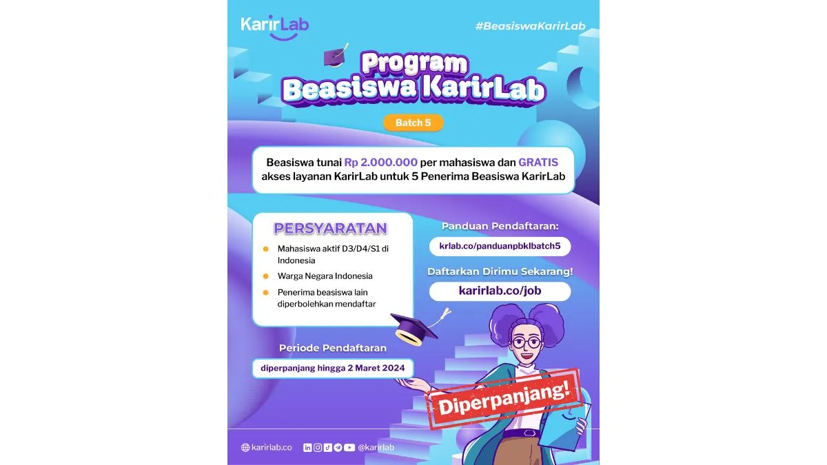 Raih Peluang Beasiswa Bersama Karirlab Untuk Masa Depan Yang Gemilang ...