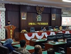 Rapat Paripurna DPRD Trenggalek Mendengar LKPJ Bupati TA 2023