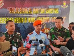 Wing Komando I Kopasgat Gelar Halal Bihalal dan Fun Shooting bersama Awak Media