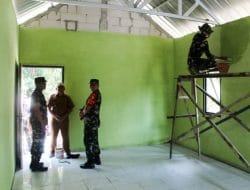 Sumringah, Rumah Ibu Suparmi Selesai diperbaiki Satgas TMMD 120 Kodim Bojonegoro