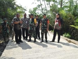 Kades Sijenggung Dampingi Kunjungan Wasev PJO TMMD Reguler ke-120 TA 2024