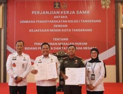 Lapas Kelas 1 Tandatangani Kerjasama Dengan Kejari Kota Tangerang