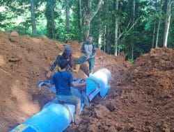 Empat Titik Gorong-gorong Aliri Sawah gunung Dan Rawat Jalan Yang Baru Dibuka