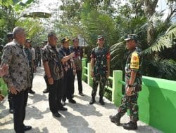 Tinjauan Jembatan Desa Sijenggung oleh Tim Wasev PJO TMMD Reguler ke-120 TA 2024