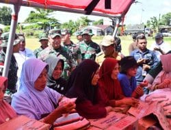 Diserbu Warga Desa, Pasar Murah Kodim 0911/Nunukan Ludes Diborong