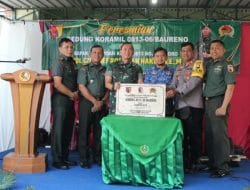 Dandim 0813 Bojonegoro Resmikan Gedung Baru Markas Koramil Baureno