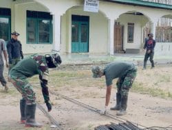 Pembangunan Masjid Darusalam di Desa Manyahi: Sinergi TNI dan Warga dalam Program TMMD Reguler Ke-121 TA. 2024