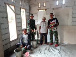 Rumah Menjadi Tinggal Huni, Penerima Program RTLH TMMD Ke 121 Kodim 0820/Probolinggo Merasa Bahagia