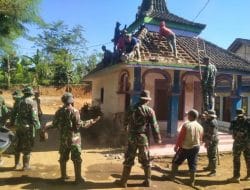 Satgas TMMD ke 121 Kodim 0820/ Probolinggo Segera Wujudkan Tempat Ibadah Yang Layak