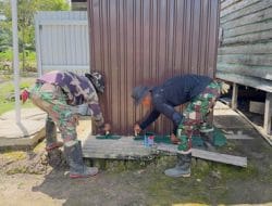 TMMD Reguler Ke-121: Pengecatan dan Jambanisasi Rumah Mbah Kliwon untuk Peningkatan Kualitas Hidup