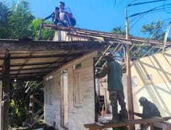 Renovasi RTLH Bapak Aryanto Widodo: Komitmen Satgas TMMD Reguler Ke-121 Meningkatkan Kualitas Hunian di Desa Manyahi