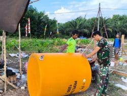 Kolaborasi TNI dan Warga Wujudkan Akses Air Bersih di SDN 1 Manyahi