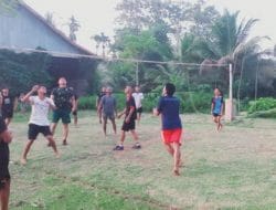 Semarakkan HUT RI Ke 79, Satgas TMMD Ke 121 Kodim 0820 Probolinggo Bersama Masyarakat Olahraga Bersama