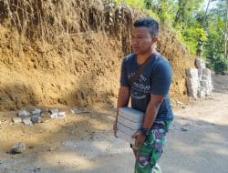 Program TMMD ke 121 Kodim 0820 Tahun 2024 Rampung, Satgas Gotong Royong Pindahkan Material