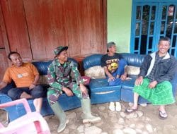 Ajak Sukseskan TMMD Ke 121 Kodim 0820/Probolinggo, Satgas Gelar Komsos Dengan Masyarakat
