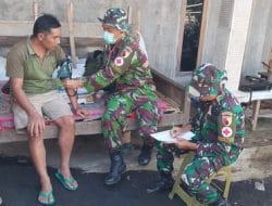 Satgas TMMD Kodim Probolinggo Lakukan Pemeriksaan Gratis Pada Warga