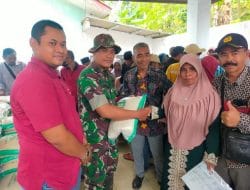 Satgas TMMD Ke 121 Kodim 0820/Probolinggo Bersama Dinas Ketahanan Pangan Saluran Bantuan Cadangan Pangan