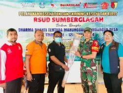 Wujudkan Masyarakat Yang Sehat, Satgas TMMD Ke 121 Kodim 0820/Probolinggo Bersama RSUD Sumber Glagah Buka Pelayanan Kesehatan