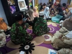 Tingkatkan Nilai Spiritual, Satgas TMMD Ke 121 Kodim 0820/Probolinggo Hadiri Kegiatan Muslimatan