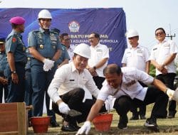 KSAL dan Plt. Bupati Sidoarjo Hadiri Peletakan Batu Pertama Pembangunan Mushola dan Panti Asuhan
