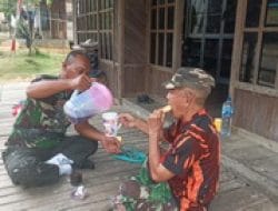 Upaya Dekat dengan Warga, Satgas TMMD Lakukan Komsos