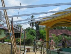 Satgas TMMD 122 Kodim 1010/Tapin Rehab Mushala