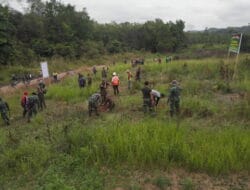 TMMD 122 Kodim 1010/Tapin Lakukan Tanam Pohon
